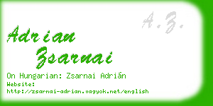 adrian zsarnai business card