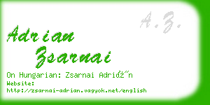 adrian zsarnai business card